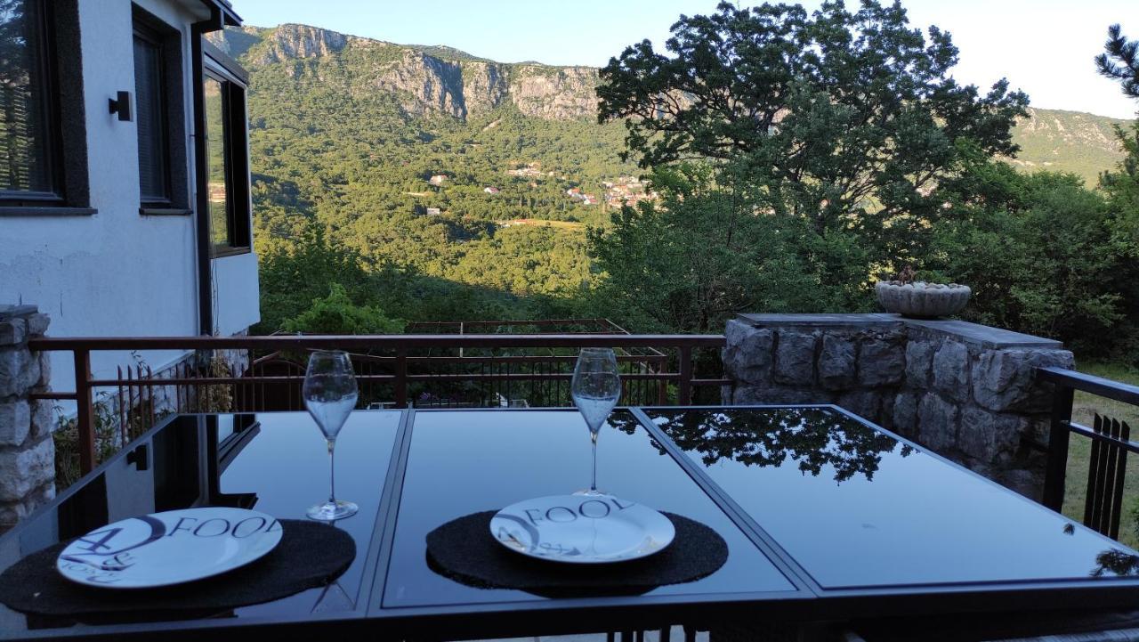 Amazing Sea-Mountain Valley View House With 3 Terraces And Huge Chill Gardens, 5Min From The Sea! Bribir  Luaran gambar